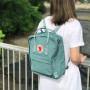Рюкзак Fjallraven Kanken Frost Green/Chess Pattern фото 5