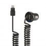 Автомобильное зарядное устройство Scosche Car Chargers з Lightning cable черный (I2C24A) фото 1