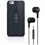 Набор (чехол накладка+наушники) White Diamonds Bundle Black (Trinity Black+Earphones Black) for iPhone 6/6S (7007TRI6) фото 1