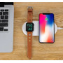 Безпровідна зарядка Coteetci WS-7 Phone & Apple Watch Wireless Charger White (CS5160-WH) фото 4