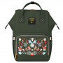 Рюкзак для мамы Sunveno Diaper Bag Dark Green Embroidery фото 1