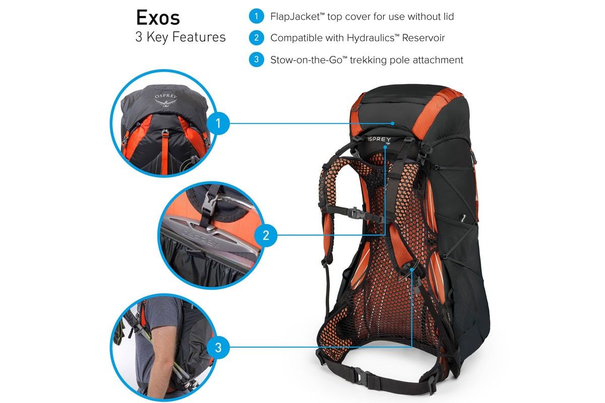 Рюкзак Osprey Eja 48 Equinox Blue WS фіолетовий