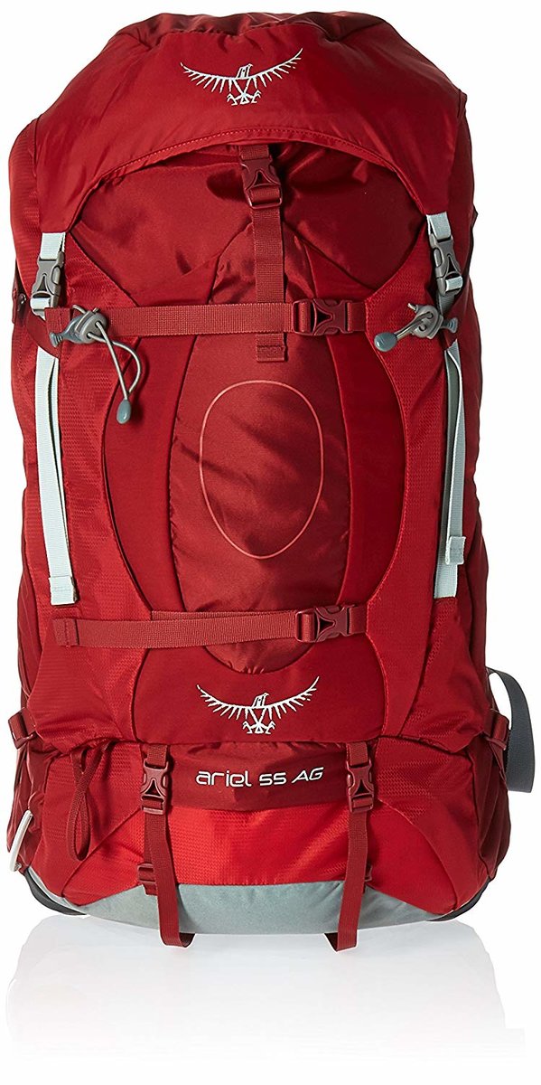 Рюкзак Osprey Ariel AG 55 Picante Red WM, красный