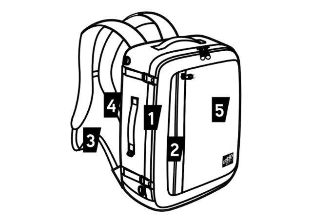 Сумка-рюкзак CabinZero Classic Plus 42 л Orange Chill с отделение для ноутбука 18 (CZ25-1309)