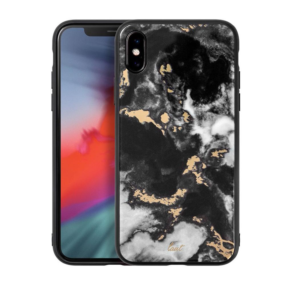 Чехол-накладка Laut Mineral Glass для iPhone 11, черный минерал Чехол-накладка Laut Mineral Glass для iPhone 11, черный минерал