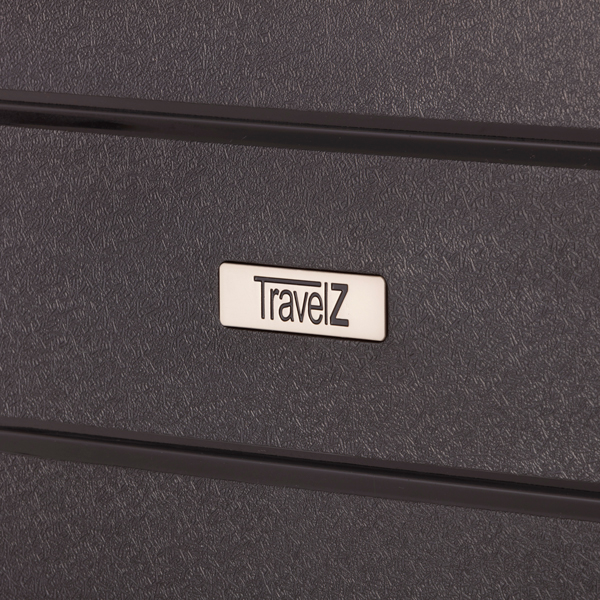 Чемодан TravelZ Big Bars (M) Black
