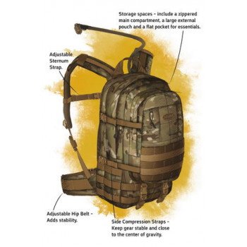 Рюкзак с гидратором SOURCE Assault 20L Multicam (4010430503)
