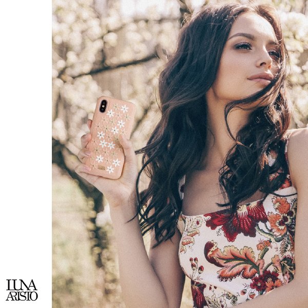 Чехол-накладка Luna Aristo Daisies Case Black For iPhone X/XS (LA-IPXDAS-BLK)