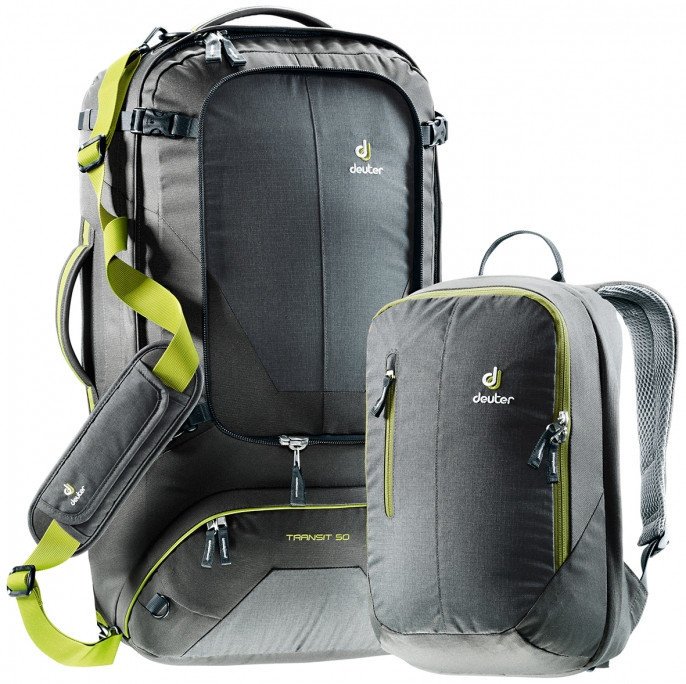 Рюкзак Deuter Traveller 80 + 10 цвет 7260 black-moss