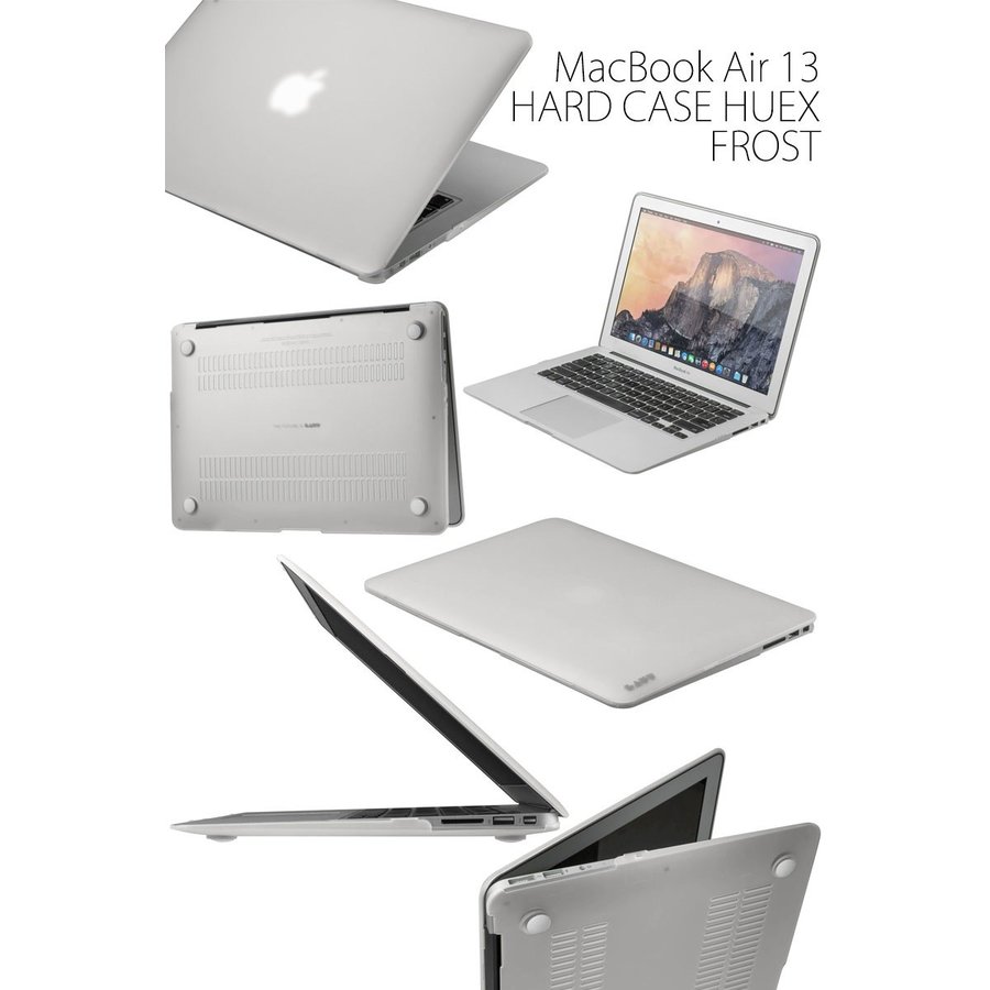 Чехол-накладка Laut Huex для MacBook Air 13 (2018), белый арктический