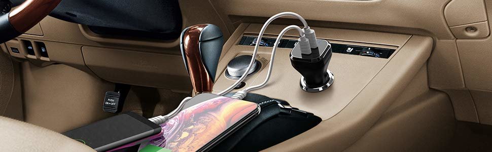 Автомобильное зарядное устройство iWalk Dolphin PD Car Charger Black (CCD009P)