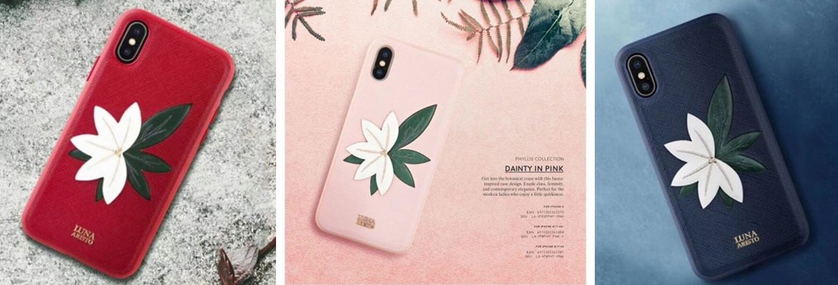 Чехол-накладка Luna Aristo Phyllis Case Pink For iPhone X/XS (LA-IPXSPPHY-PNK)