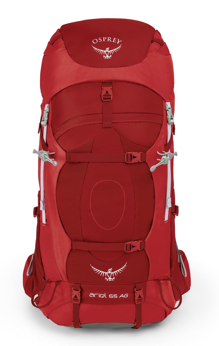 Рюкзак Osprey Ariel AG 65 Picante Red WM, красный